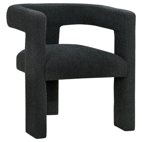 Petra Black Boucle Upholstered Accent Side Chair by Coaster at Eve Furniture