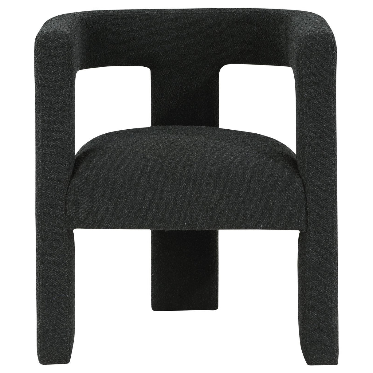 Petra Black Boucle Upholstered Accent Side Chair by Coaster at Eve Furniture