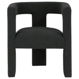 Petra Black Boucle Upholstered Accent Side Chair by Coaster at Eve Furniture