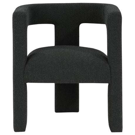 Petra Black Boucle Upholstered Accent Side Chair by Coaster at Eve Furniture