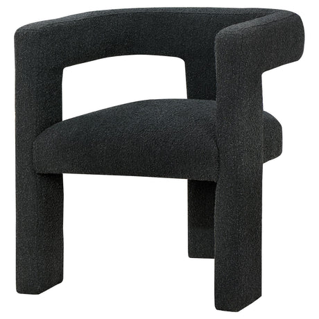 Petra Black Boucle Upholstered Accent Side Chair by Coaster at Eve Furniture