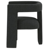 Petra Black Boucle Upholstered Accent Side Chair by Coaster at Eve Furniture