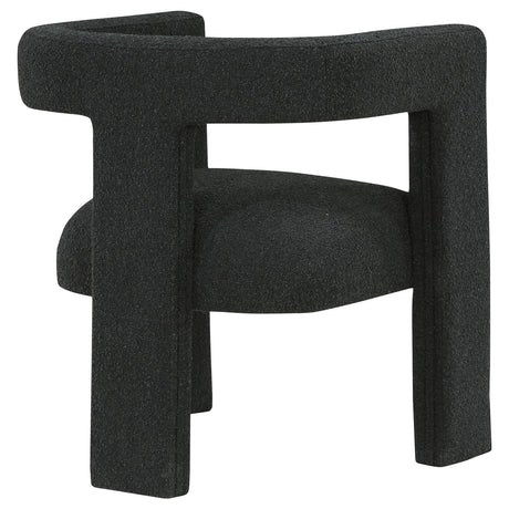 Petra Black Boucle Upholstered Accent Side Chair by Coaster at Eve Furniture