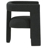 Petra Black Boucle Upholstered Accent Side Chair by Coaster at Eve Furniture