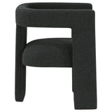 Petra Black Boucle Upholstered Accent Side Chair