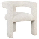 Petra White Boucle Upholstered Accent Side Chair