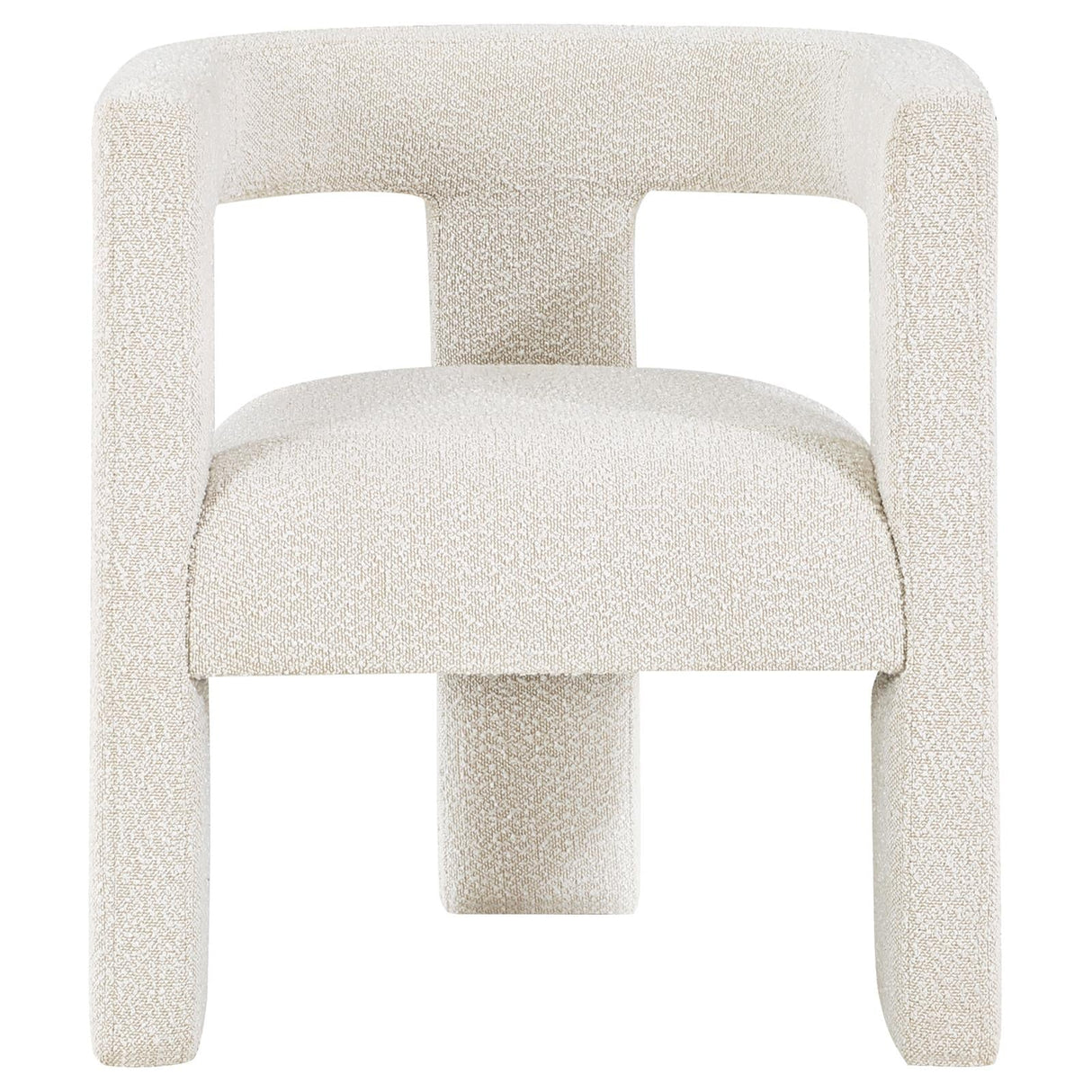 Petra White Boucle Upholstered Accent Side Chair