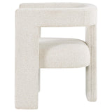 Petra White Boucle Upholstered Accent Side Chair