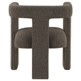 Petra Chocolate Brown Boucle Upholstered Accent Side Chair by Coaster at Eve Furniture
