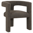 Petra Chocolate Brown Boucle Upholstered Accent Side Chair by Coaster at Eve Furniture