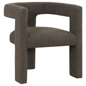 Petra Chocolate Brown Boucle Upholstered Accent Side Chair by Coaster at Eve Furniture