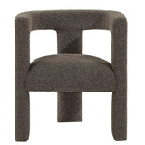Petra Chocolate Brown Boucle Upholstered Accent Side Chair by Coaster at Eve Furniture