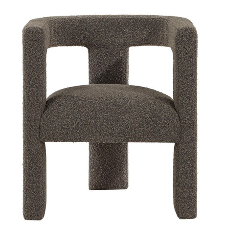 Petra Chocolate Brown Boucle Upholstered Accent Side Chair by Coaster at Eve Furniture