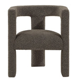 Petra Chocolate Brown Boucle Upholstered Accent Side Chair by Coaster at Eve Furniture