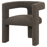 Petra Chocolate Brown Boucle Upholstered Accent Side Chair by Coaster at Eve Furniture