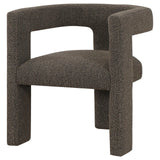 Petra Chocolate Brown Boucle Upholstered Accent Side Chair by Coaster at Eve Furniture