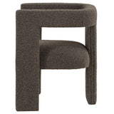 Petra Chocolate Brown Boucle Upholstered Accent Side Chair by Coaster at Eve Furniture