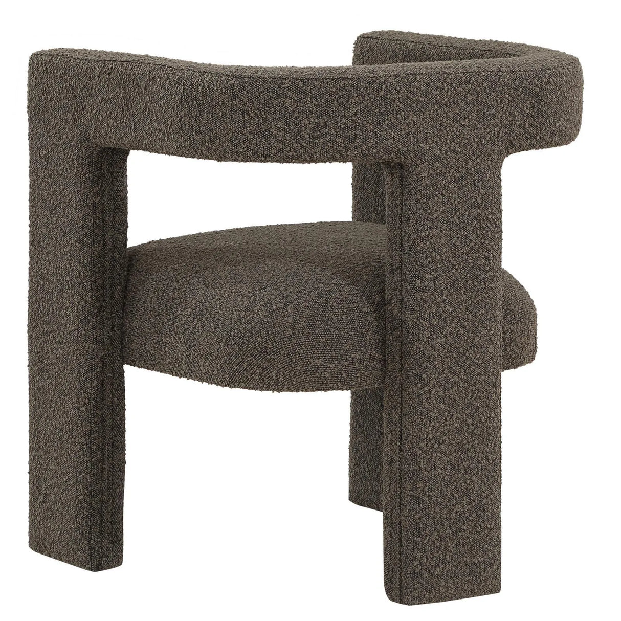 Petra Chocolate Brown Boucle Upholstered Accent Side Chair by Coaster at Eve Furniture