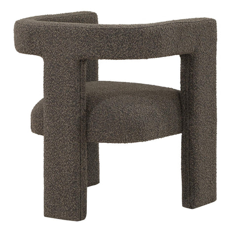 Petra Chocolate Brown Boucle Upholstered Accent Side Chair by Coaster at Eve Furniture
