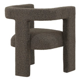 Petra Chocolate Brown Boucle Upholstered Accent Side Chair by Coaster at Eve Furniture