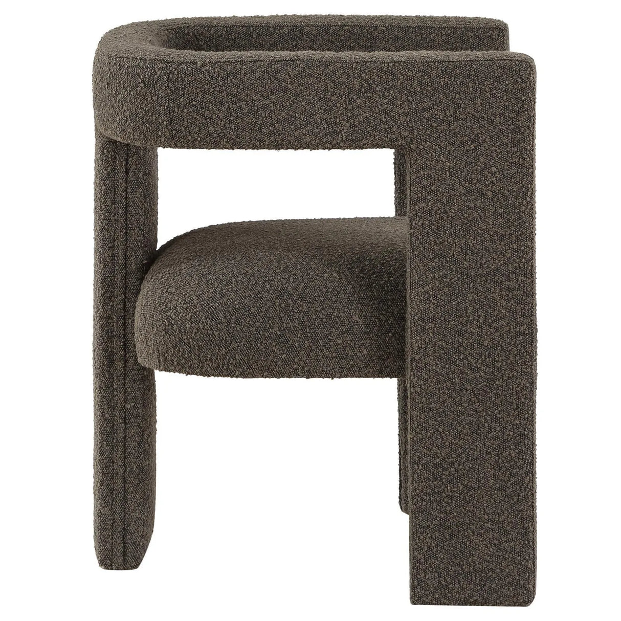 Petra Chocolate Brown Boucle Upholstered Accent Side Chair by Coaster at Eve Furniture