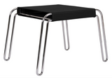 Petra Leather Stool - Black Leather by Moe's Home at Eve Furniture