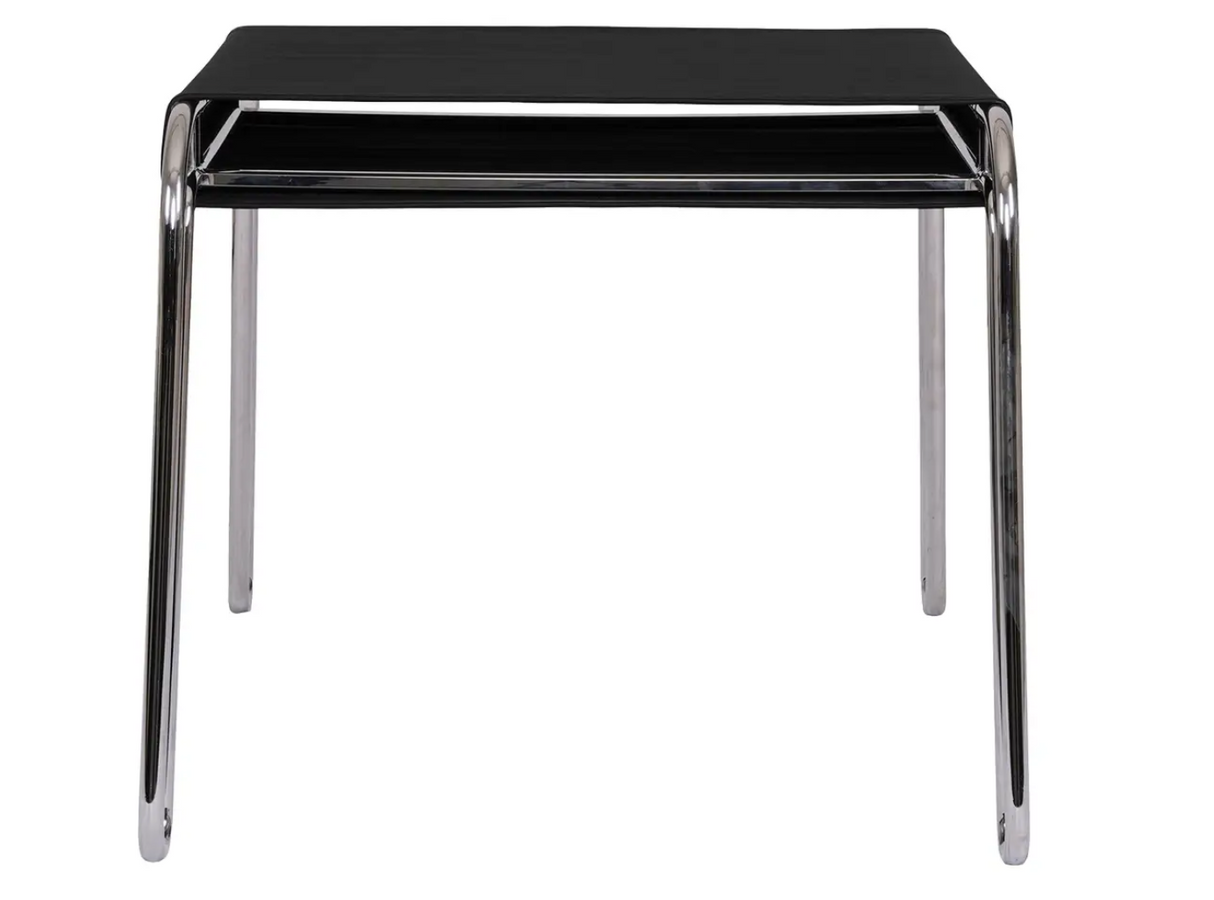Petra Leather Stool - Black Leather by Moe's Home at Eve Furniture