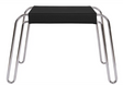 Petra Leather Stool - Black Leather by Moe's Home at Eve Furniture