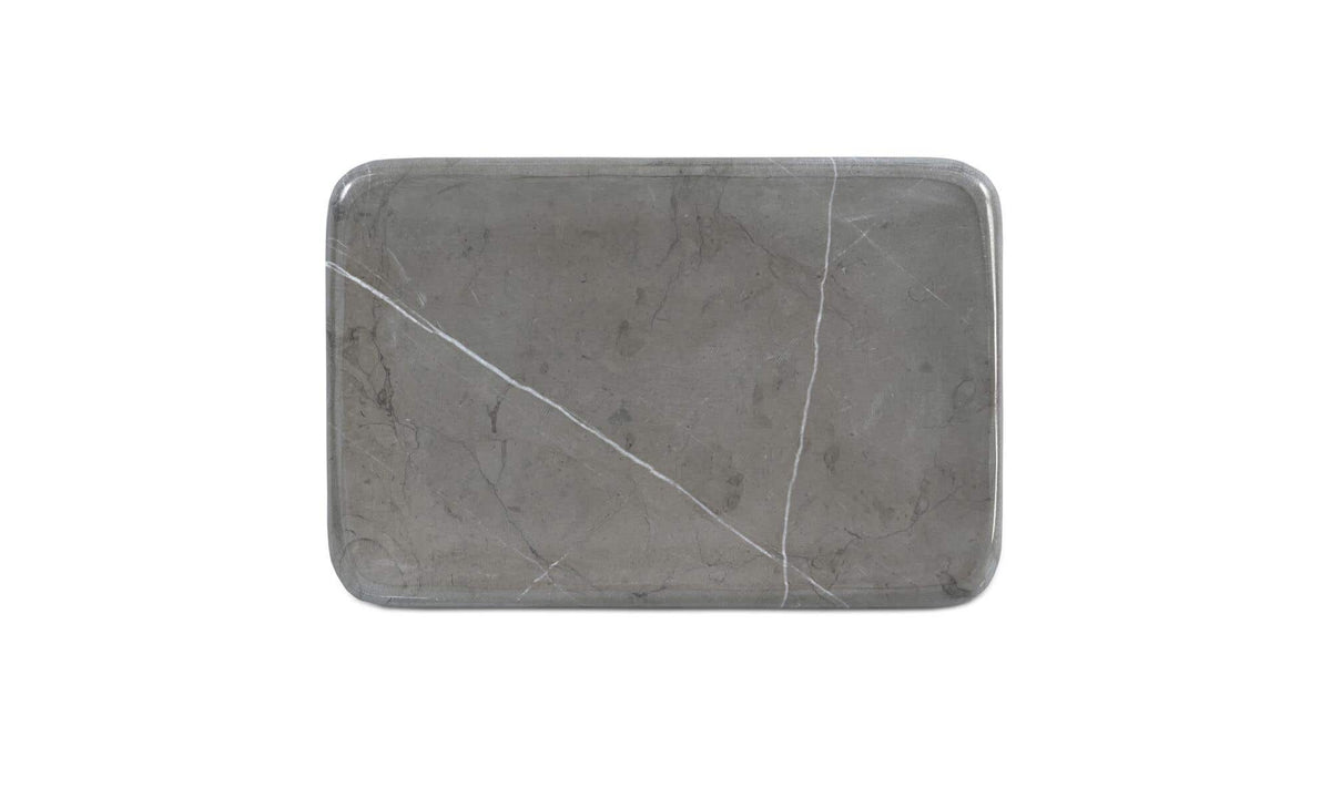 Petra Marble Catchall Grey Marble by Moe's Home at Eve Furniture