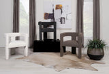 Petra White Boucle Upholstered Accent Side Chair by Coaster at Eve Furniture