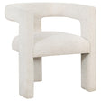 Petra White Boucle Upholstered Accent Side Chair by Coaster at Eve Furniture