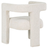 Petra White Boucle Upholstered Accent Side Chair by Coaster at Eve Furniture