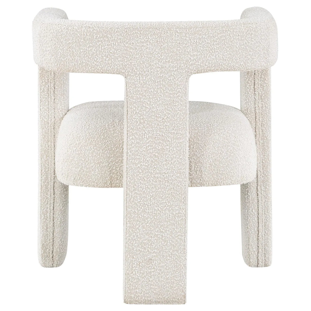 Petra White Boucle Upholstered Accent Side Chair by Coaster at Eve Furniture