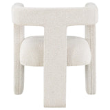 Petra White Boucle Upholstered Accent Side Chair by Coaster at Eve Furniture