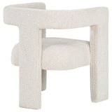 Petra White Boucle Upholstered Accent Side Chair by Coaster at Eve Furniture
