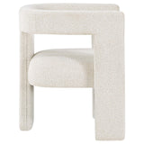 Petra White Boucle Upholstered Accent Side Chair by Coaster at Eve Furniture