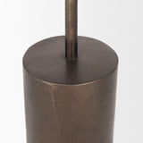 Petria Antiqued Gold Textured Metal Taper Candle Holders by Mercana at Eve Furniture