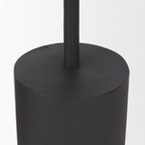 Petria Matte Black Textured Metal Taper Candle Holders by Mercana at Eve Furniture