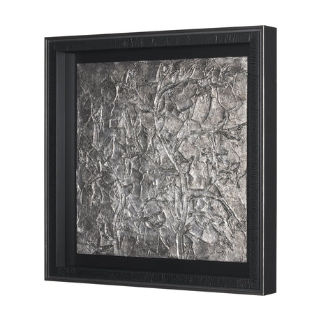 Pewter Leaves I by Morgan McLaren a Framed Art Print Matted under Glass by Mercana at Eve Furniture