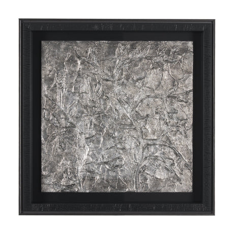 Pewter Leaves I by Morgan McLaren a Framed Art Print Matted under Glass by Mercana at Eve Furniture