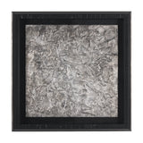 Pewter Leaves II by Morgan McLaren a Framed Art Print Matted under Glass by Mercana at Eve Furniture