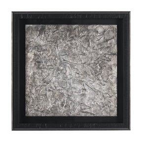 Pewter Leaves II by Morgan McLaren a Framed Art Print Matted under Glass by Mercana at Eve Furniture