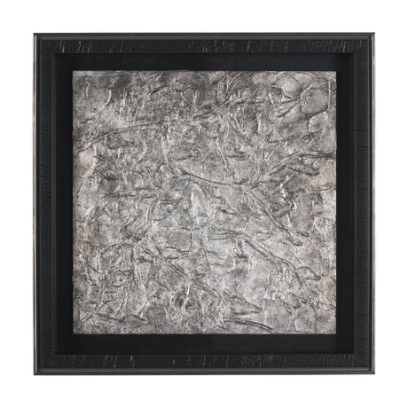 Pewter Leaves II by Morgan McLaren a Framed Art Print Matted under Glass by Mercana at Eve Furniture