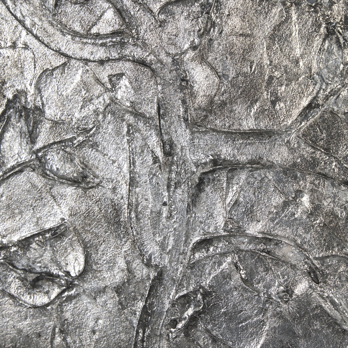 Pewter Leaves III by Morgan McLaren a Framed Art Print Matted under Glass by Mercana at Eve Furniture