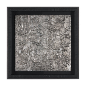 Pewter Leaves III by Morgan McLaren a Framed Art Print Matted under Glass by Mercana at Eve Furniture