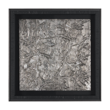 Pewter Leaves III by Morgan McLaren a Framed Art Print Matted under Glass by Mercana at Eve Furniture