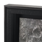Pewter Leaves IV by Morgan McLaren a Framed Art Print Matted under Glass by Mercana at Eve Furniture