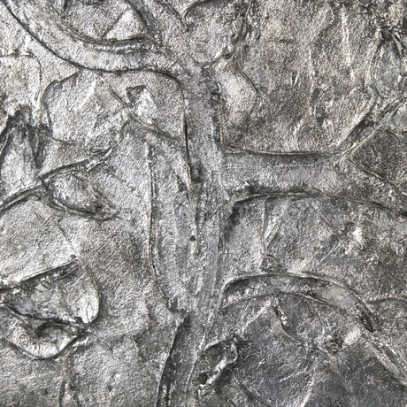 Pewter Leaves IV by Morgan McLaren a Framed Art Print Matted under Glass by Mercana at Eve Furniture
