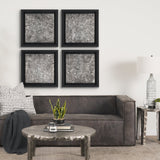 Pewter Leaves IV by Morgan McLaren a Framed Art Print Matted under Glass by Mercana at Eve Furniture