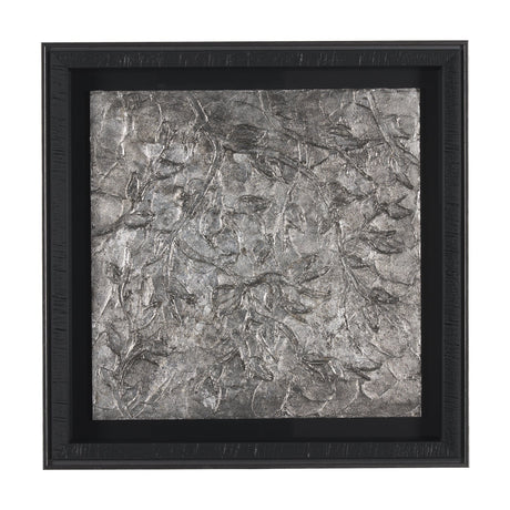 Pewter Leaves IV by Morgan McLaren a Framed Art Print Matted under Glass by Mercana at Eve Furniture